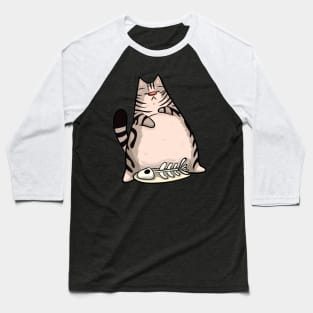 American Shorthair Lazy Cat Baseball T-Shirt